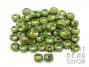 Acrylic Dimpled Cubes - Opaque Olive Rainbow 12mm